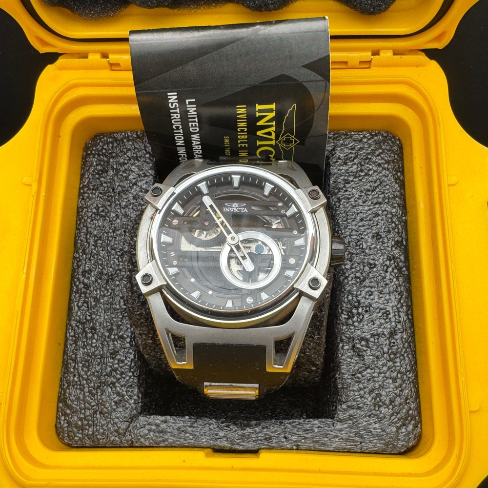 Invicta Akula 32353 Mens Automatic Skeleton Dial Stainless Steel Watch 52mm 100M - Picture 3 of 11